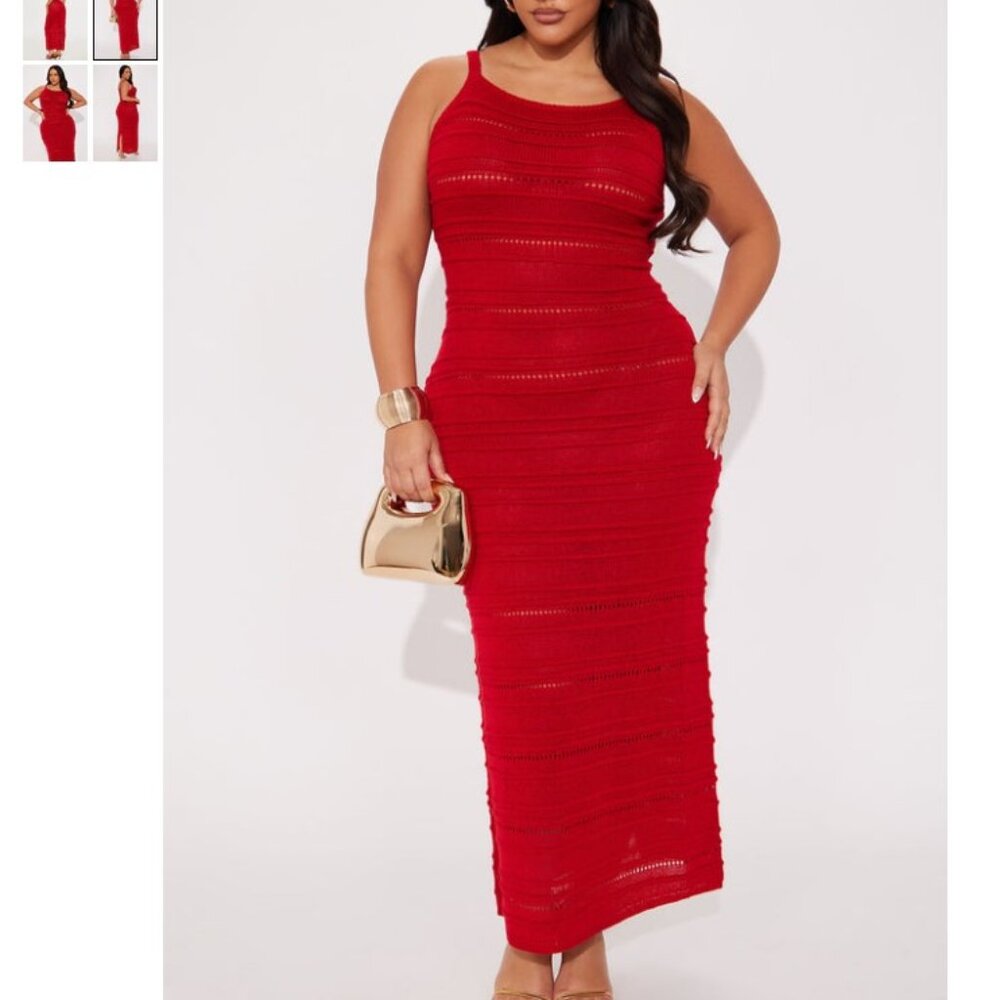 Kendra High Heck Sweater Maxi Dress NWT 1X